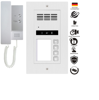 Preview: Audio Gegensprechanlage 1-2-3-4-5-6-8-20 Familienhaus 2 Draht Bus Türöffner Klingelanlage Sprechanlage Preview: Audio Gegensprechanlage 1-2-3-4-5-6-8-20 Familienhaus 2 Draht Bus Türöffner Klingelanlage Sprechanlage